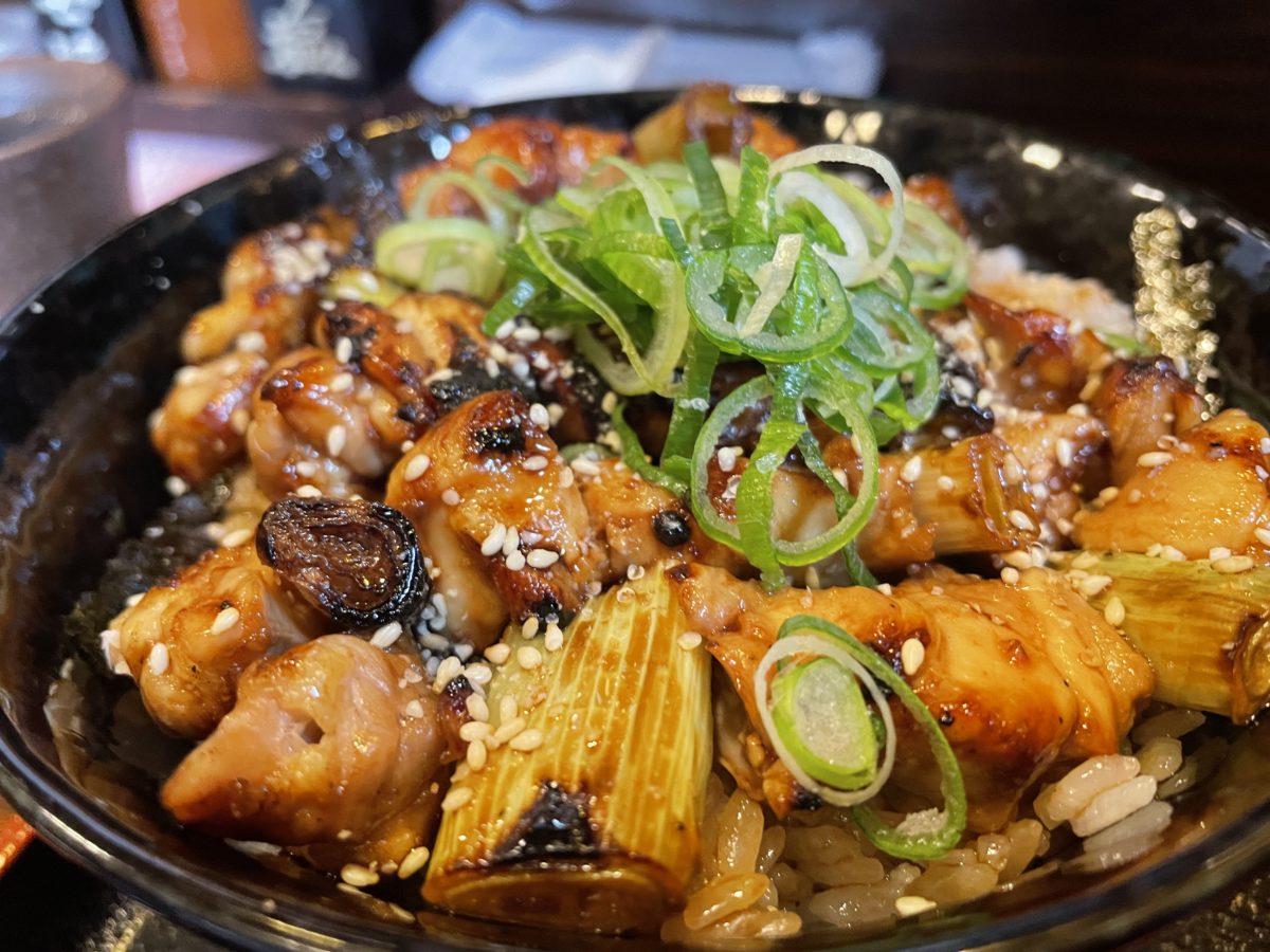 Yakitori with rice