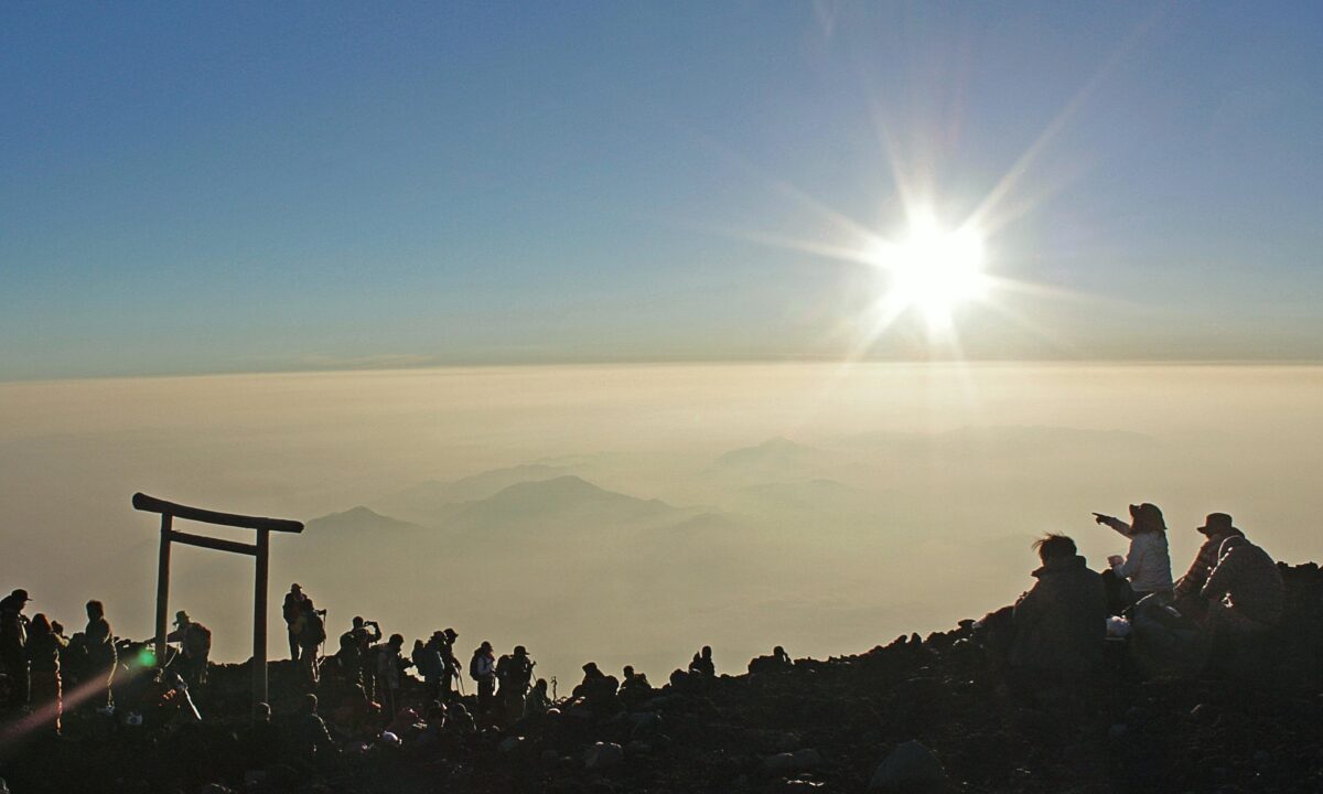 Sunrise at Mt.Fuji peek