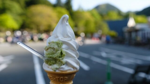 Wasabi soft icecream