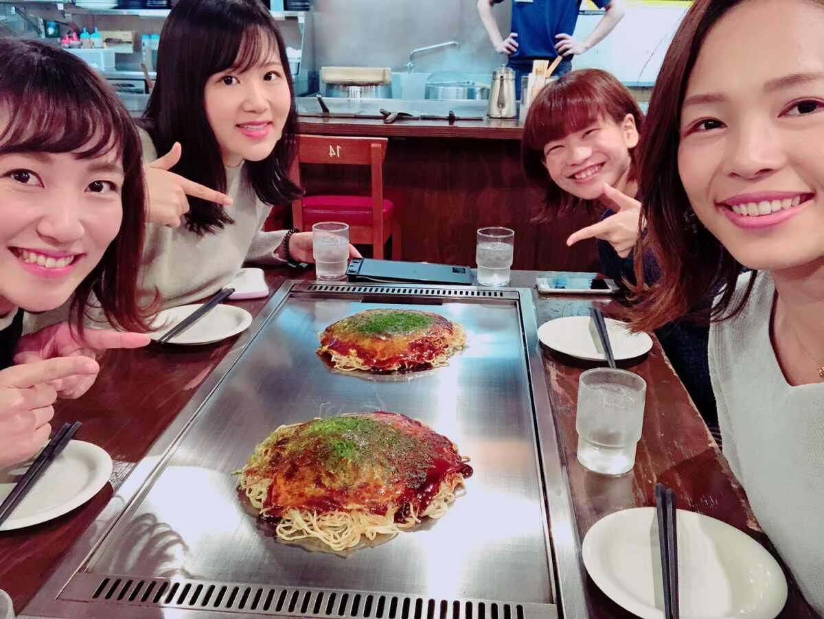 Okonomiyaki with my friends